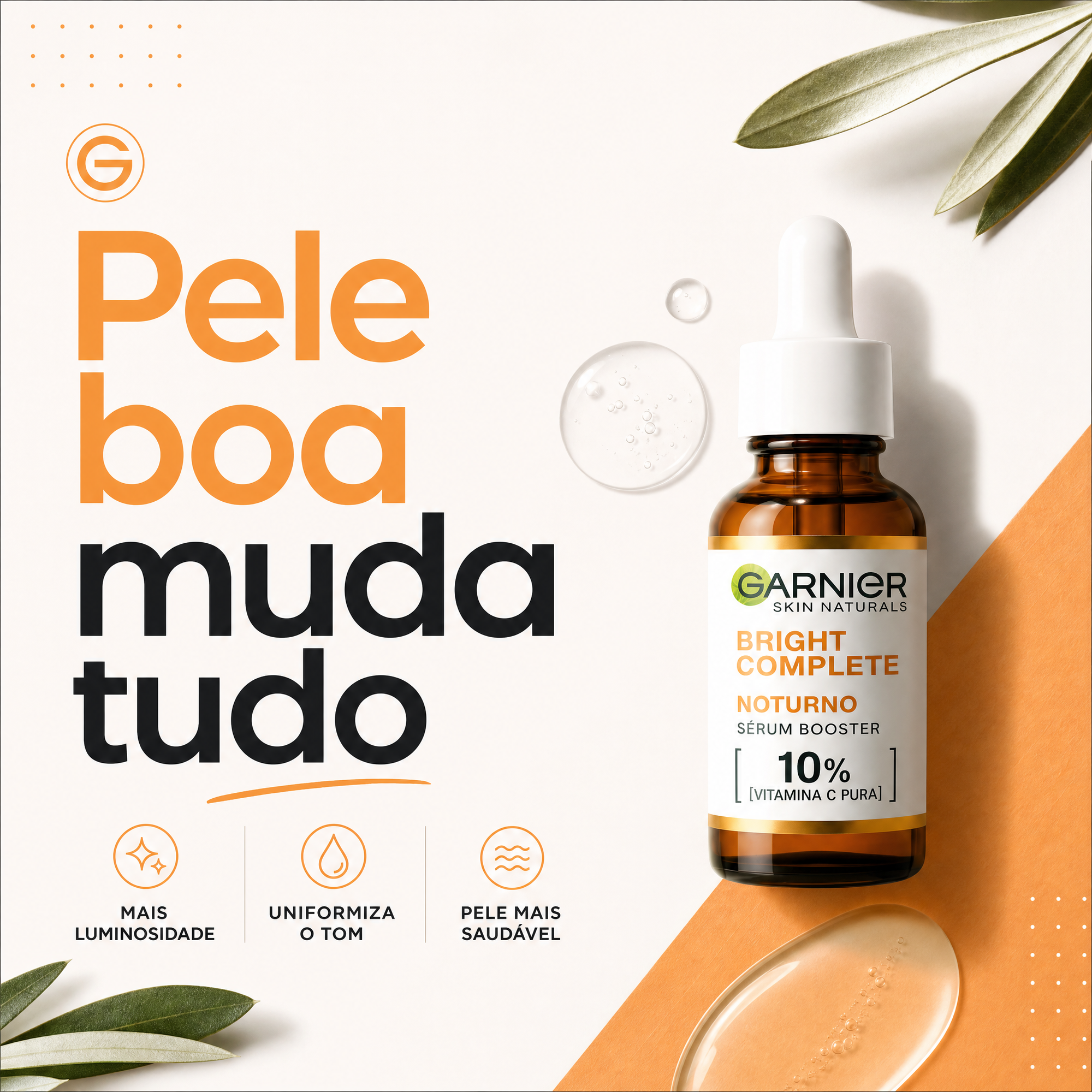 VITA CLARA™ – Sérum Facial com Vitamina C 10% + Frete Grátis